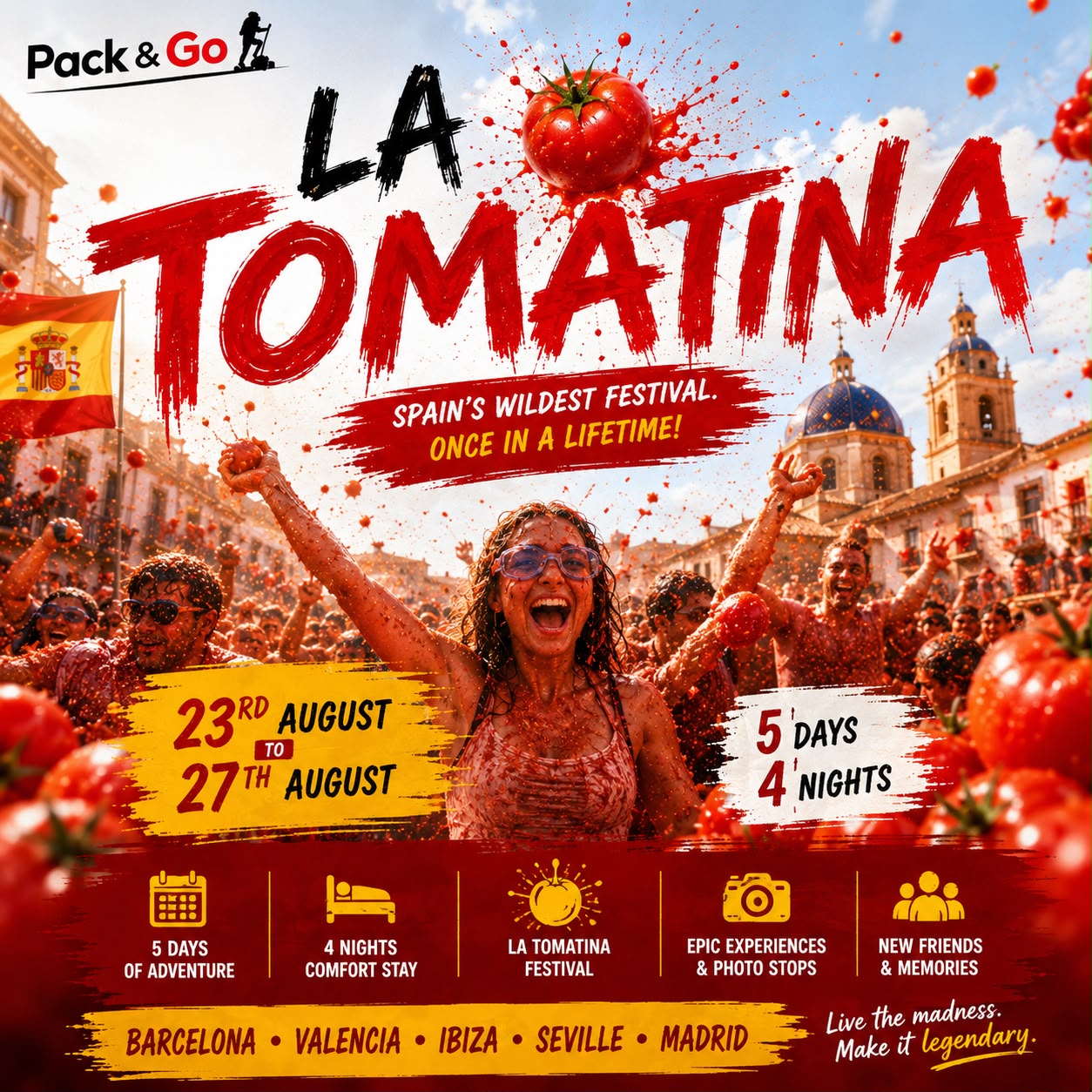 Spain & La Tomatina Festival Trip
